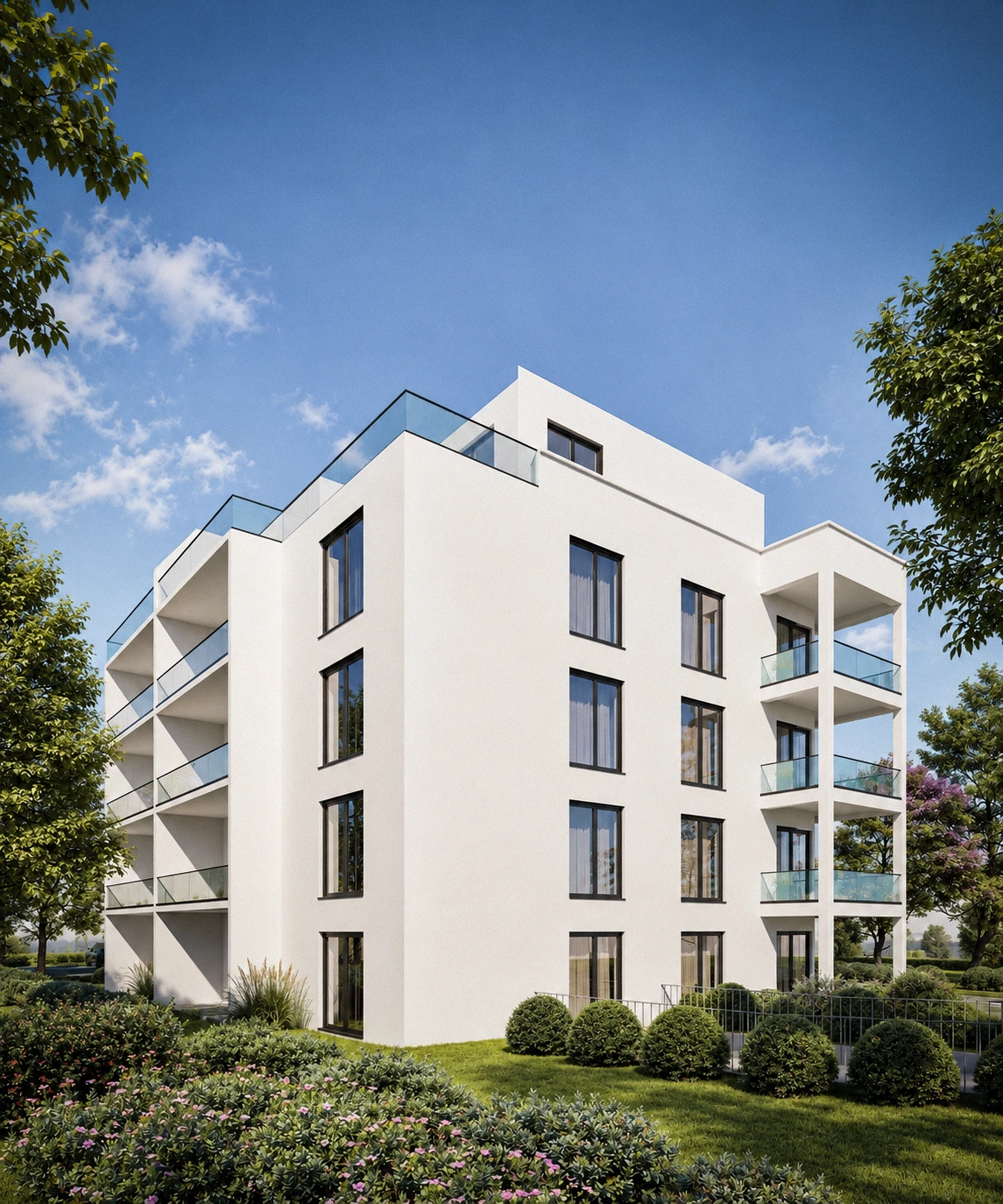 Projektansicht 2: Mehrfamilienhaus 1