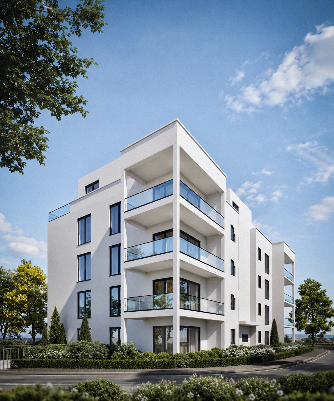 Projektansicht 3: Mehrfamilienhaus 1