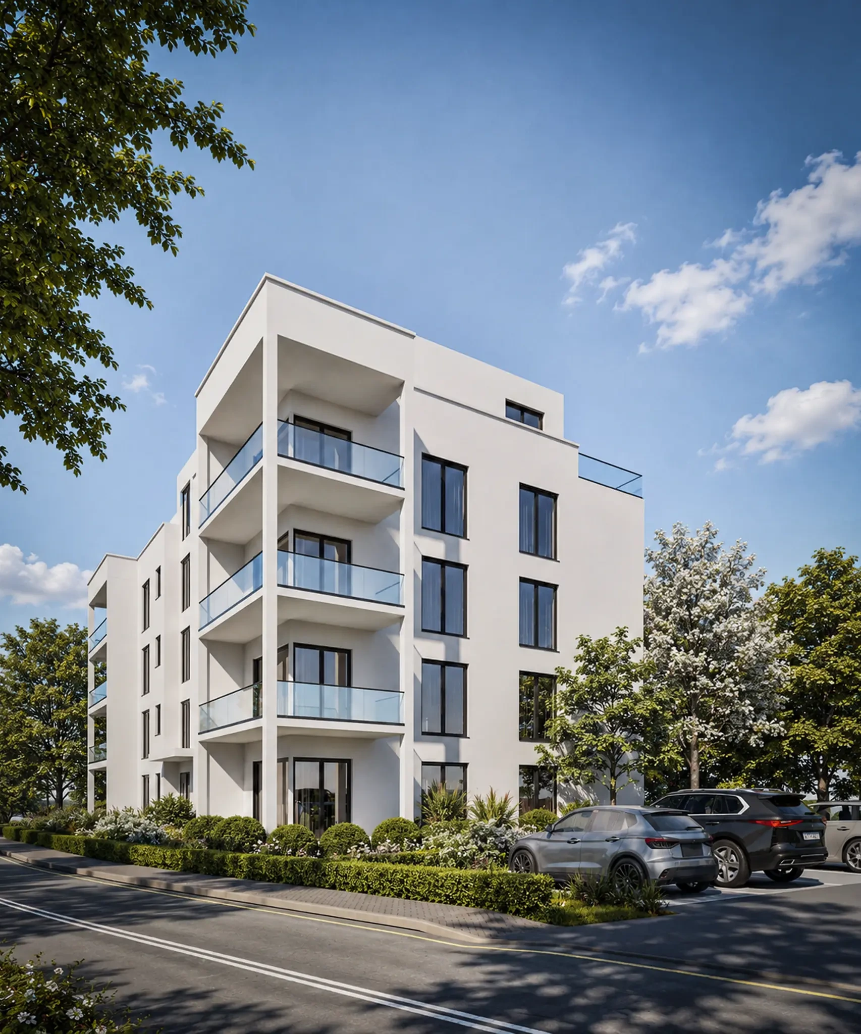 Projektansicht 4: Mehrfamilienhaus 1